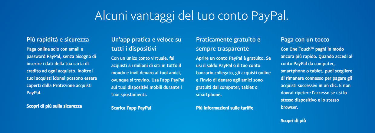 Vantaggi Paypal