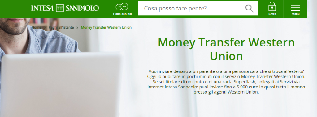WesternUnion intesa sanpaolo