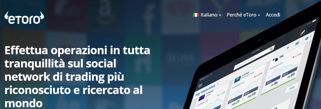 etoro copy trader e social trading